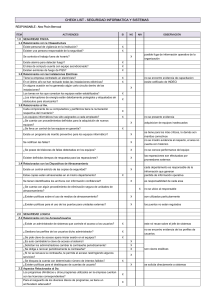 checklist auditoria seguridad