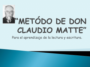 METÓDO DE DON CLAUDIO MATTE