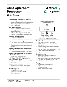 Guia del Procesador Opteron de AMD para Servidores y Estaciones de Trabajo