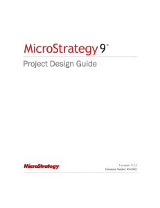 MicroStrategy 9 Project Design Guide eng