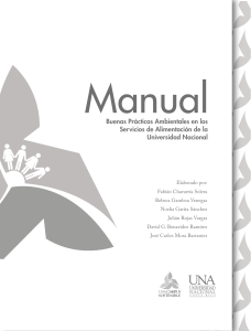 Manual Buenas Prácticas Ambientales en los Servicios de Alimentación de la UNA