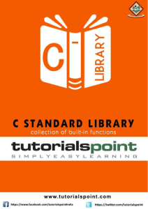 C Standard Library (tutorialspoint)