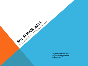 SQL SERVER 2014 instalacion - Configuracion