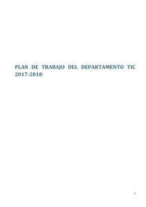 Plan de trabajo TIC 2017-18