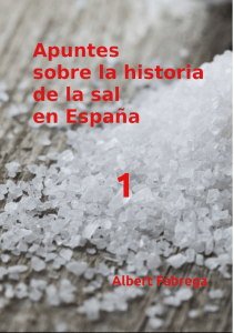 Apuntes sobre la historia de la sal en España. Volumen 1