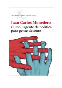 JC Monedero-Curso Urgente de Politica