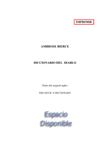 Ambrose Bierce - Diccionario del Diablo