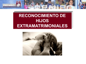 Reconocimiento de Hijo Extramatrimonial