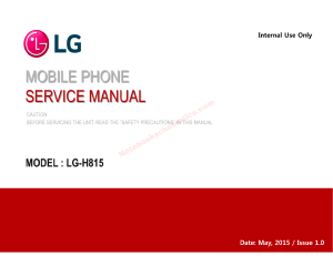 LG G4 H815 Service Manual