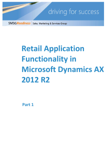 AX 2012 Retail Aplicacion Funcional