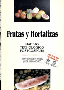 frutas hortalizas manejo tecnologico post