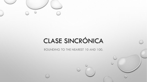4th Clase Sincrónica Rounding
