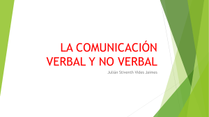 LA COMUNICACIÓN VERBAL Y NO VERBAL
