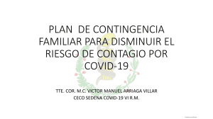 PLAN  DE CONTINGENCIA FAMILIAR PARA COMBATIR EL COVID-19. CECO COVID-19 VI R.M.