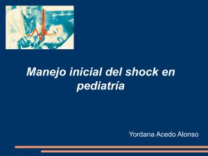 Manejo inicial del shock en pediatría