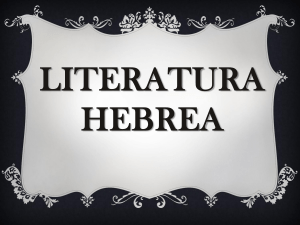 LITERATURA HEBREA