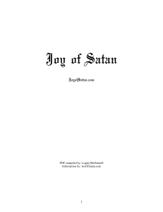 1 Joy of Satan complete book