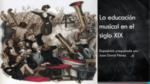 La educacion musical en el s. XIX