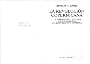 19 - Kuhn. T - La revolucion copernicana (186 copias)