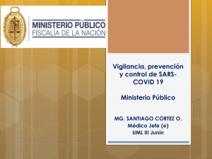 Vigilancia, prevención y control de SARS-COVID 19