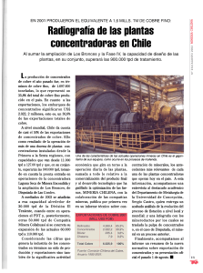Radiografía de las Plantas Concentradoras en Chile. Minería Chilena, 2002[1]