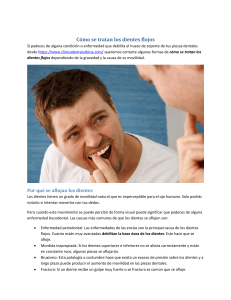 Cómo tratar dientes flojos | Clínica Dental Urbina
