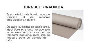 LONA DE FIBRA ACRILICA
