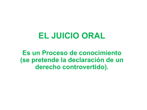 EL JUICIO ORAL