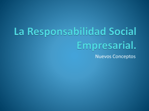 La Responsabilidad Social Empresarial