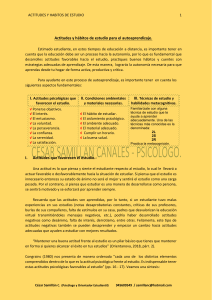 Actitudes y hábitos de estudio por César Samillàn Canales.