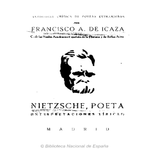 Nietzsche Poeta, Interpretaciones Líricas