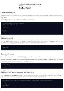 Codecademy Getting More Advanced with Design Cheatsheet
