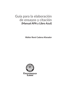 Guía  ensayos APA Libro Azul versión final