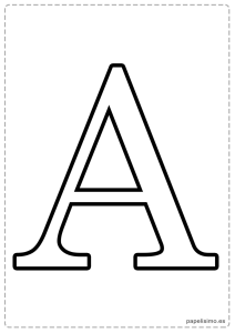 Abecedario-letras-grandes-para-imprimir-A Ñ