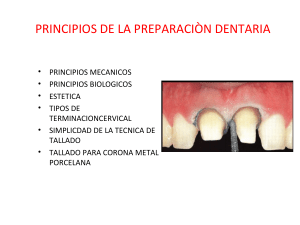 principios de tallado dental
