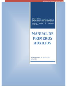 MANUAL DE PRIMEROS AUXILIOS GRUPO TATEI