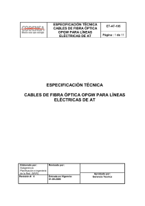 ET-AT-105-CABLES DE FIBRA OPTICA OPGW