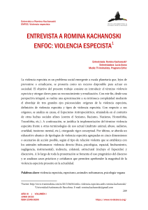 Violencia especista - Romina Kachanoski