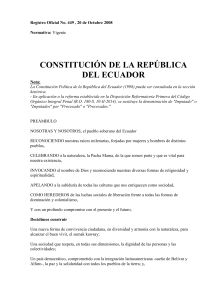 CompletosConConcordanciasword1 - CONSTITUCIÓN DE LA REPÚBLICA DEL ECUADOR      