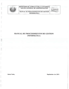 Manual Procedimientos Gestión Informática