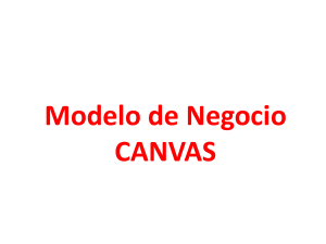 Modelo de negocios CANVAS  ( Versión 2020 )