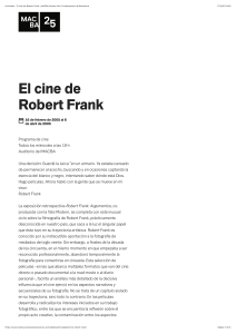 Actividad - El cine de Robert Frank | MACBA Museu d'Art Contemporani de Barcelona