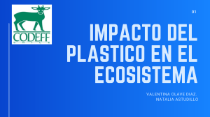 impacto del plastico en el ecosistema