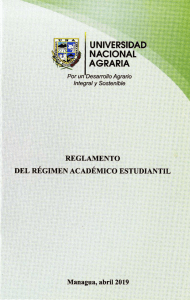 2019 Reglamento regimen academico UNA