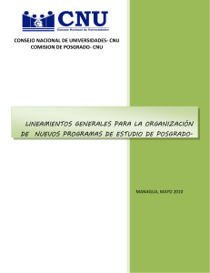 2010 CNU Lineamientos Generales Nuevas Propuestas Programas Posgrado