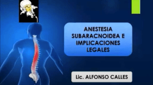 diapos Anestesia raquidea