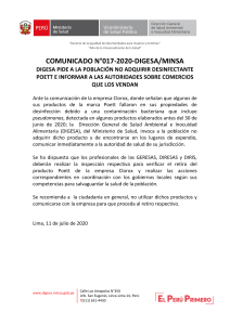 COMUNICADO-017-2020-DIGESA-MINSA