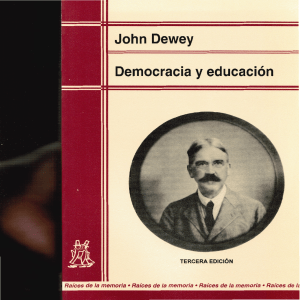 Dewey - Democracia y Educacion