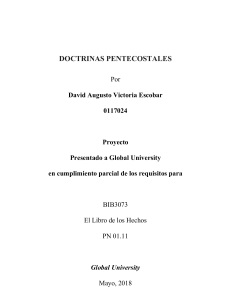 Doctrinas Pentecostales - David Victoria