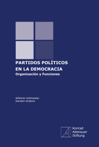  PARTIDOS POLÍTICOS EN LA DEMOCRACIA  - ORGANIZACIÓN Y FUNCIONES (Pdf)